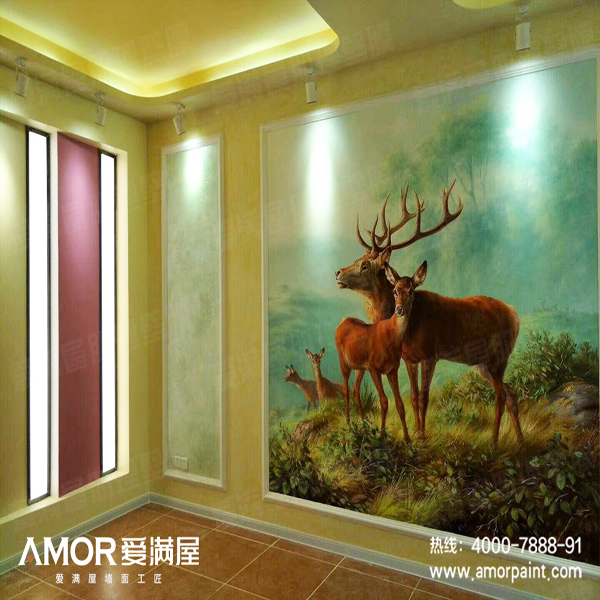 愛滿屋(wu)3D肌理壁畫背景(jing)牆